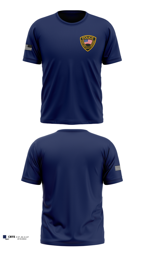 Short Sleeve Performance Shirt, Wheeling Police Department, Police, Teamtime, Team time, sublimation, custom sports apparel, team uniforms, spirit wear, spiritwear, sports uniforms, custom shirts, team store, custom team store, fundraiser sports, apparel fundraiser