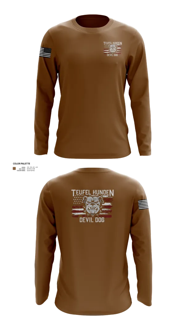 Long Sleeve Performance Shirt, Kilo co. 3rd Btn 9th Marines, Marines, Teamtime, Team time, sublimation, custom sports apparel, team uniforms, spirit wear, spiritwear, sports uniforms, custom shirts, team store, custom team store, fundraiser sports, apparel fundraiser