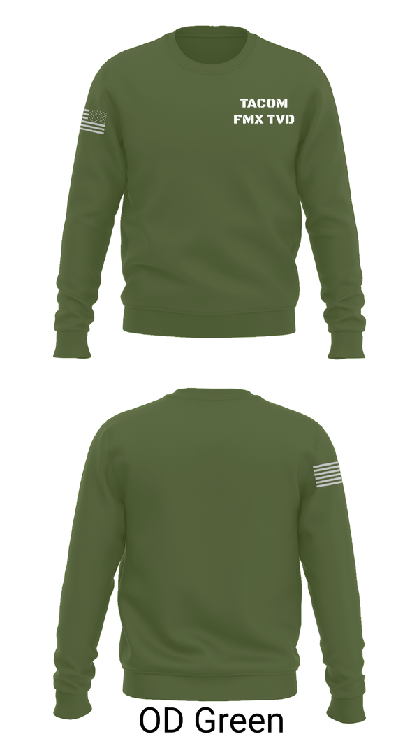 Crew Neck Sweatshirt, TACOM FMX TVD, , Teamtime, Team time, sublimation, custom sports apparel, team uniforms, spirit wear, spiritwear, sports uniforms, custom shirts, team store, custom team store, fundraiser sports, apparel fundraiser