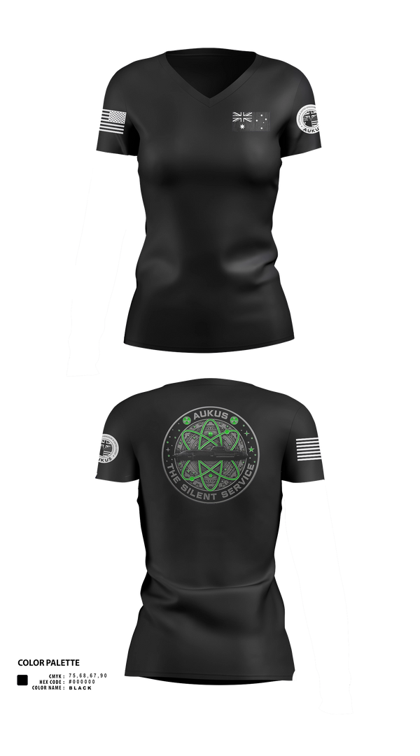 Womens Short Sleeve Vneck Shirt, R.A.N, Navy, Teamtime, Team time, sublimation, custom sports apparel, team uniforms, spirit wear, spiritwear, sports uniforms, custom shirts, team store, custom team store, fundraiser sports, apparel fundraiser