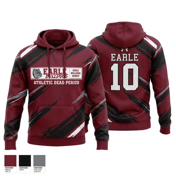 Hoodie, EARLE BULLDOGS, Men's Basketball, Teamtime, Team time, sublimation, custom sports apparel, team uniforms, spirit wear, spiritwear, sports uniforms, custom shirts, team store, custom team store, fundraiser sports, apparel fundraiser