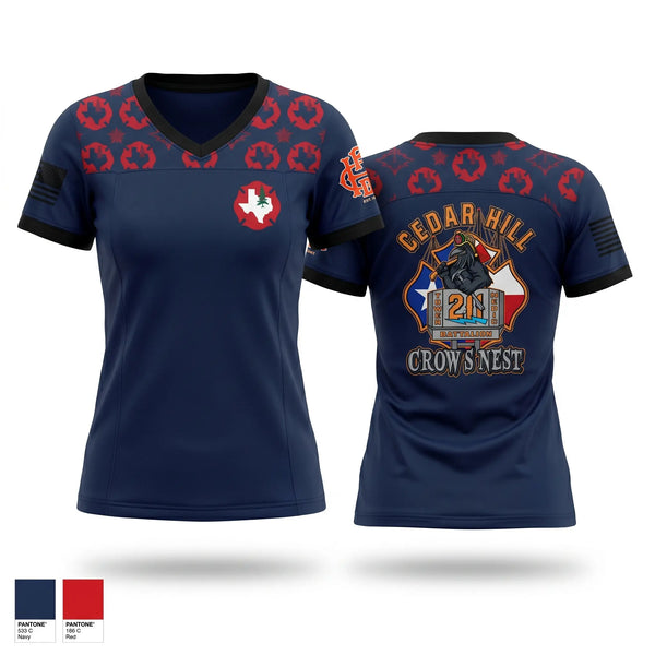 Womens Short Sleeve Vneck Shirt, Cedar Hill, Baseball, Teamtime, Team time, sublimation, custom sports apparel, team uniforms, spirit wear, spiritwear, sports uniforms, custom shirts, team store, custom team store, fundraiser sports, apparel fundraiser