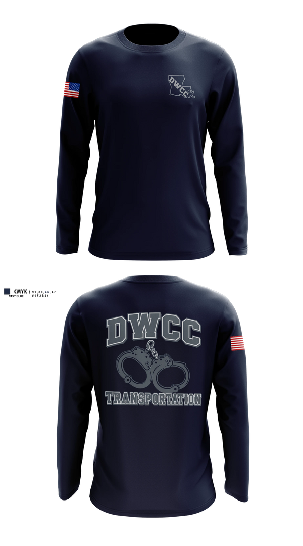 Long Sleeve Performance Shirt, David Wade Correctional Center, Police, Teamtime, Team time, sublimation, custom sports apparel, team uniforms, spirit wear, spiritwear, sports uniforms, custom shirts, team store, custom team store, fundraiser sports, apparel fundraiser