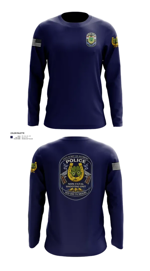 Long Sleeve Performance Shirt, Non Fatal Shooting Unit, Police, Teamtime, Team time, sublimation, custom sports apparel, team uniforms, spirit wear, spiritwear, sports uniforms, custom shirts, team store, custom team store, fundraiser sports, apparel fundraiser