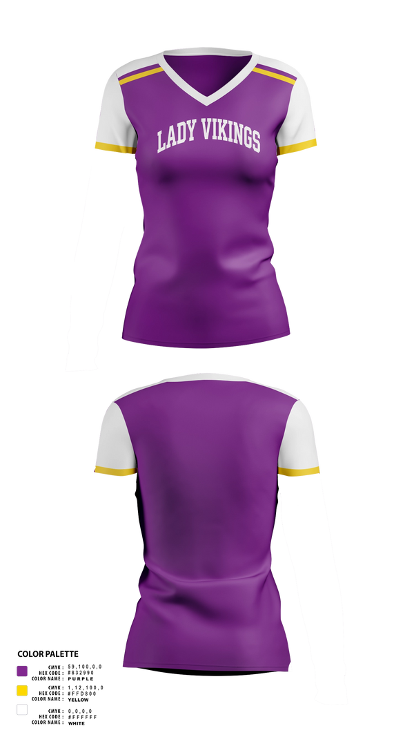 Womens Short Sleeve Vneck Shirt, Lady Vikings, Softball, Teamtime, Team time, sublimation, custom sports apparel, team uniforms, spirit wear, spiritwear, sports uniforms, custom shirts, team store, custom team store, fundraiser sports, apparel fundraiser