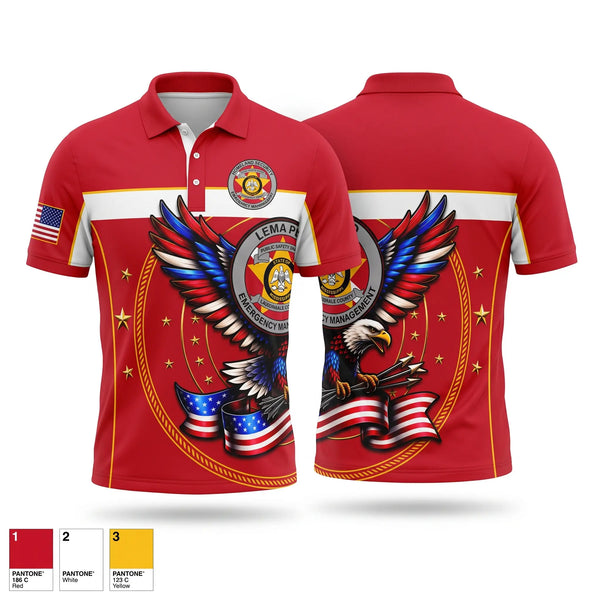 Short Sleeve Performance Polo, LEMA Public Safety Divers, EMS/EMT, Teamtime, Team time, sublimation, custom sports apparel, team uniforms, spirit wear, spiritwear, sports uniforms, custom shirts, team store, custom team store, fundraiser sports, apparel fundraiser