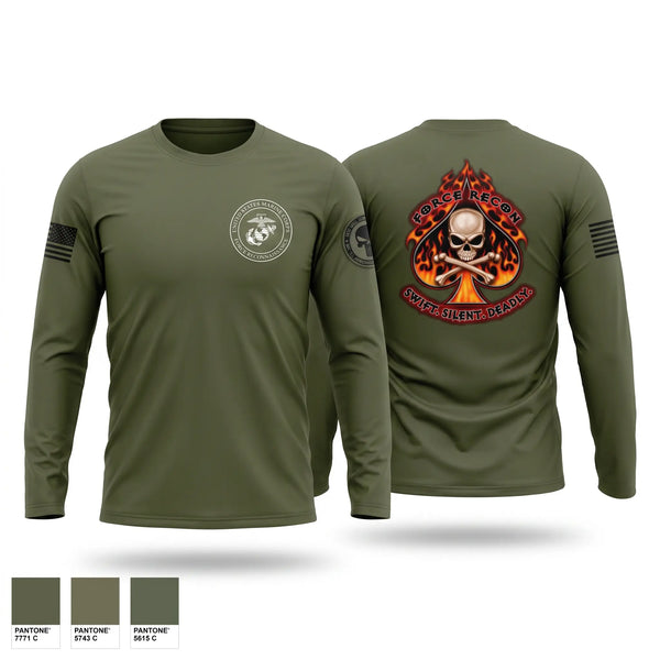 Long Sleeve Performance Shirt, Force Recon 105 Division, Marines, Teamtime, Team time, sublimation, custom sports apparel, team uniforms, spirit wear, spiritwear, sports uniforms, custom shirts, team store, custom team store, fundraiser sports, apparel fundraiser