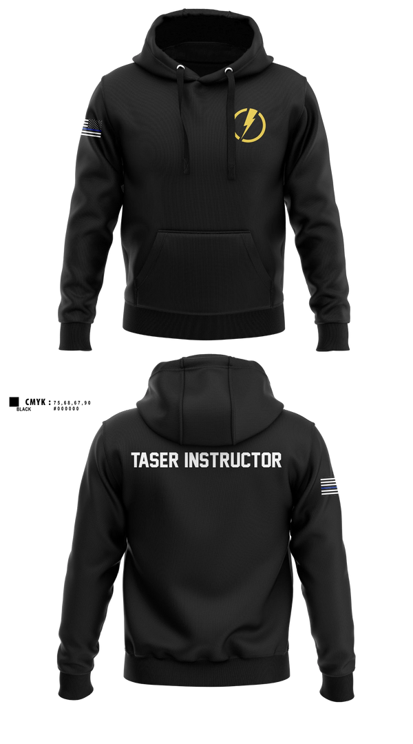 Hoodie, U.S. Capitol Police Taser Instructors, Police, Teamtime, Team time, sublimation, custom sports apparel, team uniforms, spirit wear, spiritwear, sports uniforms, custom shirts, team store, custom team store, fundraiser sports, apparel fundraiser