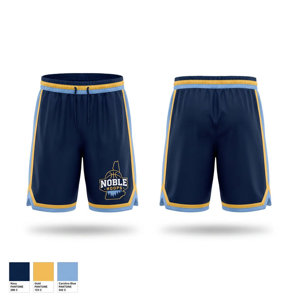 Athletic Shorts With Pockets, Noble Hoops, Women's Basketball, Teamtime, Team time, sublimation, custom sports apparel, team uniforms, spirit wear, spiritwear, sports uniforms, custom shirts, team store, custom team store, fundraiser sports, apparel fundraiser