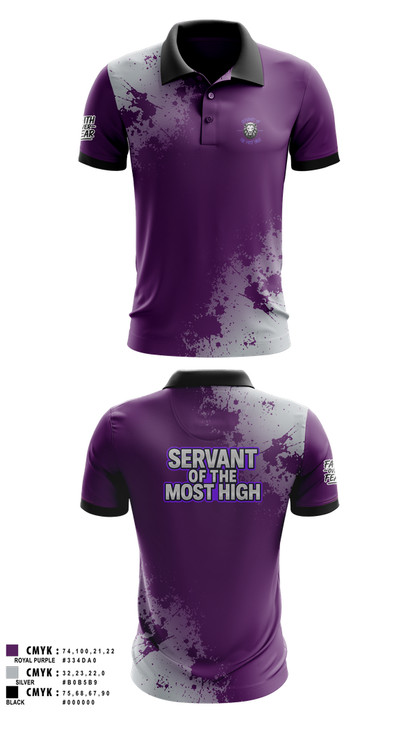Short Sleeve Performance Polo, Servants Of The Most High, Golf, Teamtime, Team time, sublimation, custom sports apparel, team uniforms, spirit wear, spiritwear, sports uniforms, custom shirts, team store, custom team store, fundraiser sports, apparel fundraiser