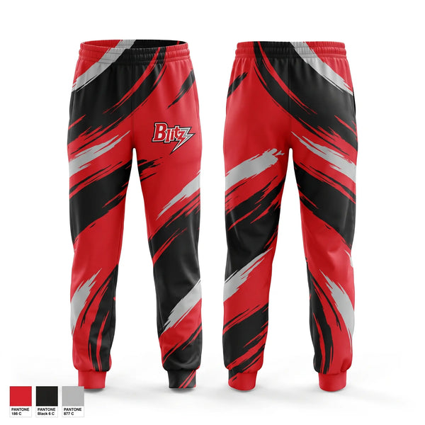 Sweatpants, Chicago Blitz Youth Football and Cheer, , Teamtime, Team time, sublimation, custom sports apparel, team uniforms, spirit wear, spiritwear, sports uniforms, custom shirts, team store, custom team store, fundraiser sports, apparel fundraiser