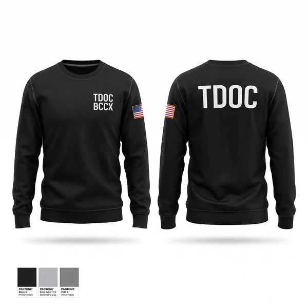 Crew Neck Sweatshirt, TDOC BCCX, Police, Teamtime, Team time, sublimation, custom sports apparel, team uniforms, spirit wear, spiritwear, sports uniforms, custom shirts, team store, custom team store, fundraiser sports, apparel fundraiser