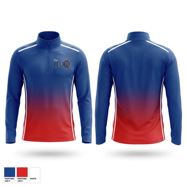 Quarter Zip Jacket, M.S.T, Navy, Teamtime, Team time, sublimation, custom sports apparel, team uniforms, spirit wear, spiritwear, sports uniforms, custom shirts, team store, custom team store, fundraiser sports, apparel fundraiser