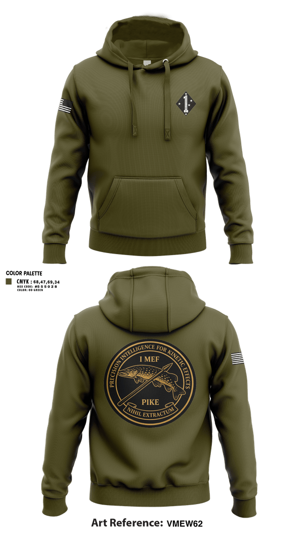 Hoodie, 1st Marine Division G-2 Targeting, Marines, Teamtime, Team time, sublimation, custom sports apparel, team uniforms, spirit wear, spiritwear, sports uniforms, custom shirts, team store, custom team store, fundraiser sports, apparel fundraiser