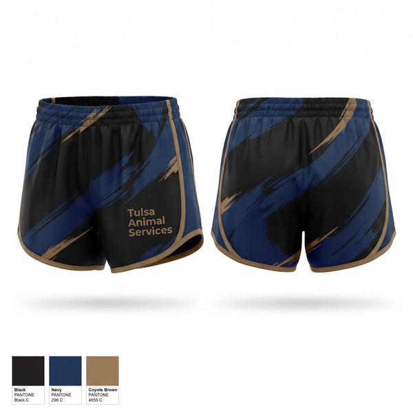 Womens Shorts, Tulsa Animal Services, , Teamtime, Team time, sublimation, custom sports apparel, team uniforms, spirit wear, spiritwear, sports uniforms, custom shirts, team store, custom team store, fundraiser sports, apparel fundraiser