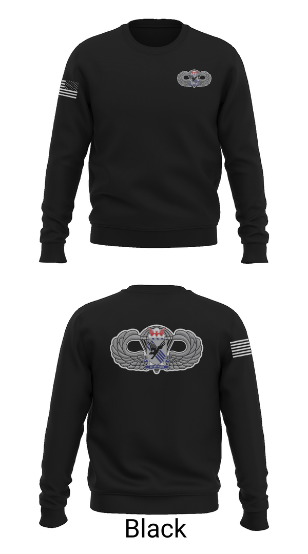 Crew Neck Sweatshirt, 1-505th PIR 82nd airborne, Army, Teamtime, Team time, sublimation, custom sports apparel, team uniforms, spirit wear, spiritwear, sports uniforms, custom shirts, team store, custom team store, fundraiser sports, apparel fundraiser