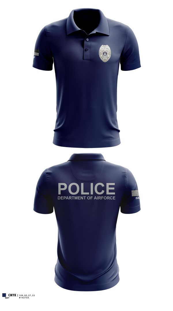 Short Sleeve Performance Polo, DEPARTMENT OF AIRFORCE, Police, Teamtime, Team time, sublimation, custom sports apparel, team uniforms, spirit wear, spiritwear, sports uniforms, custom shirts, team store, custom team store, fundraiser sports, apparel fundraiser