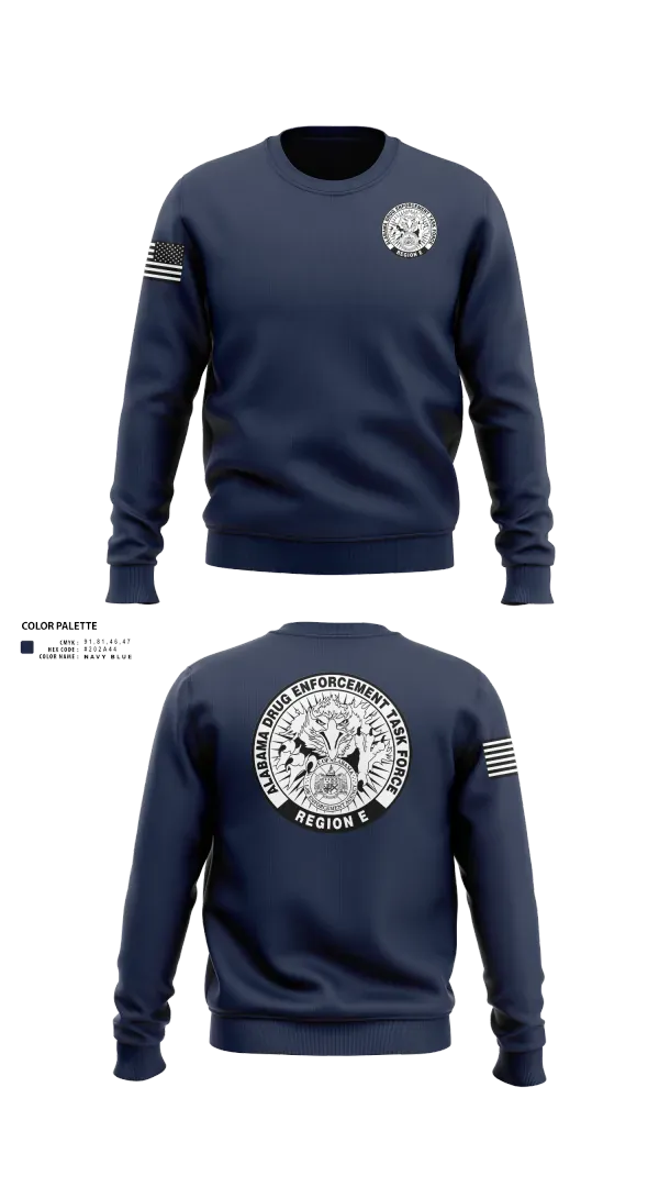Crew Neck Sweatshirt, Alabama Drug Enforcement Task Force, Police, Teamtime, Team time, sublimation, custom sports apparel, team uniforms, spirit wear, spiritwear, sports uniforms, custom shirts, team store, custom team store, fundraiser sports, apparel fundraiser