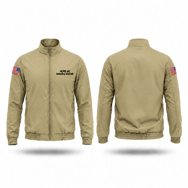 Windbreaker, 4/41 st Infantry 2nd AD, Army, Teamtime, Team time, sublimation, custom sports apparel, team uniforms, spirit wear, spiritwear, sports uniforms, custom shirts, team store, custom team store, fundraiser sports, apparel fundraiser