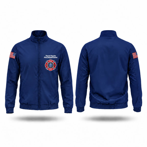 Windbreaker, Terre Haute Fire Department, Fire Department, Teamtime, Team time, sublimation, custom sports apparel, team uniforms, spirit wear, spiritwear, sports uniforms, custom shirts, team store, custom team store, fundraiser sports, apparel fundraiser