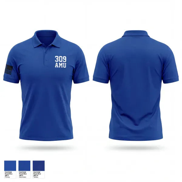 Short Sleeve Performance Polo, 309 AMU, Air Force, Teamtime, Team time, sublimation, custom sports apparel, team uniforms, spirit wear, spiritwear, sports uniforms, custom shirts, team store, custom team store, fundraiser sports, apparel fundraiser