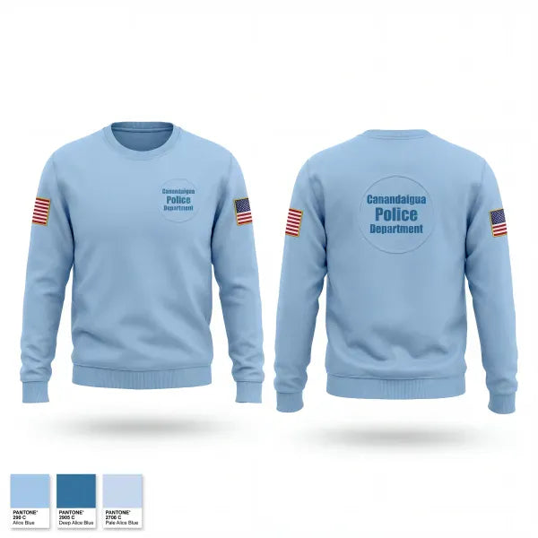 Crew Neck Sweatshirt, Canandaigua Police Department, Police, Teamtime, Team time, sublimation, custom sports apparel, team uniforms, spirit wear, spiritwear, sports uniforms, custom shirts, team store, custom team store, fundraiser sports, apparel fundraiser