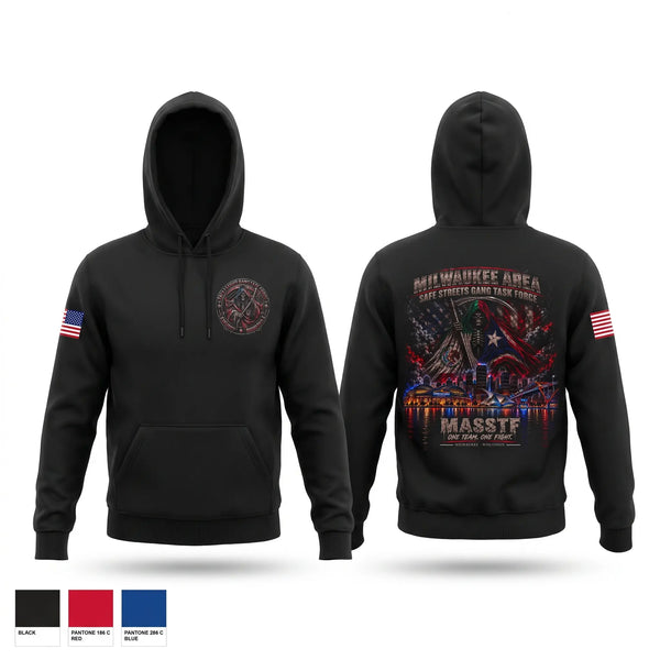 Hoodie, Milwaukee Area Safe Streets Gang Task Force, Police, Teamtime, Team time, sublimation, custom sports apparel, team uniforms, spirit wear, spiritwear, sports uniforms, custom shirts, team store, custom team store, fundraiser sports, apparel fundraiser