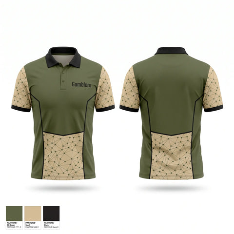 Short Sleeve Performance Polo, Gamblers, Ice Hockey, Teamtime, Team time, sublimation, custom sports apparel, team uniforms, spirit wear, spiritwear, sports uniforms, custom shirts, team store, custom team store, fundraiser sports, apparel fundraiser