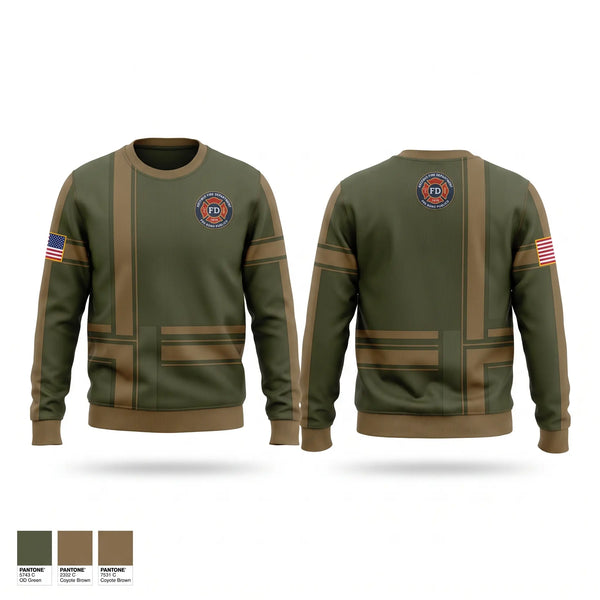 Crew Neck Sweatshirt, Artemus fire department, Fire Department, Teamtime, Team time, sublimation, custom sports apparel, team uniforms, spirit wear, spiritwear, sports uniforms, custom shirts, team store, custom team store, fundraiser sports, apparel fundraiser