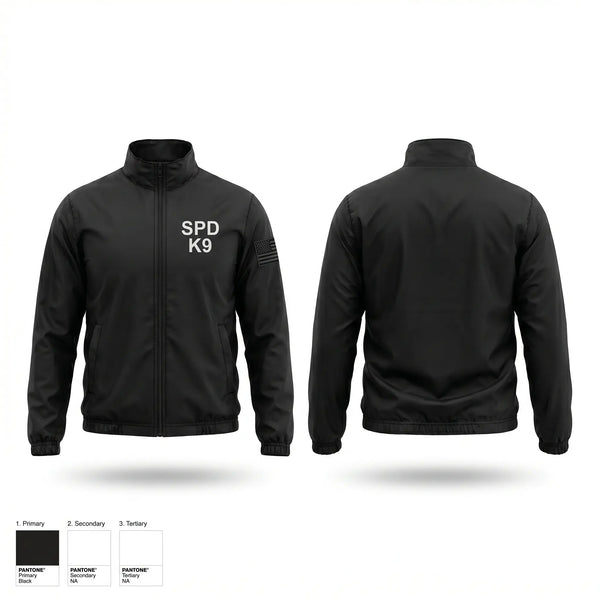 Windbreaker, SPD K9, Police, Teamtime, Team time, sublimation, custom sports apparel, team uniforms, spirit wear, spiritwear, sports uniforms, custom shirts, team store, custom team store, fundraiser sports, apparel fundraiser