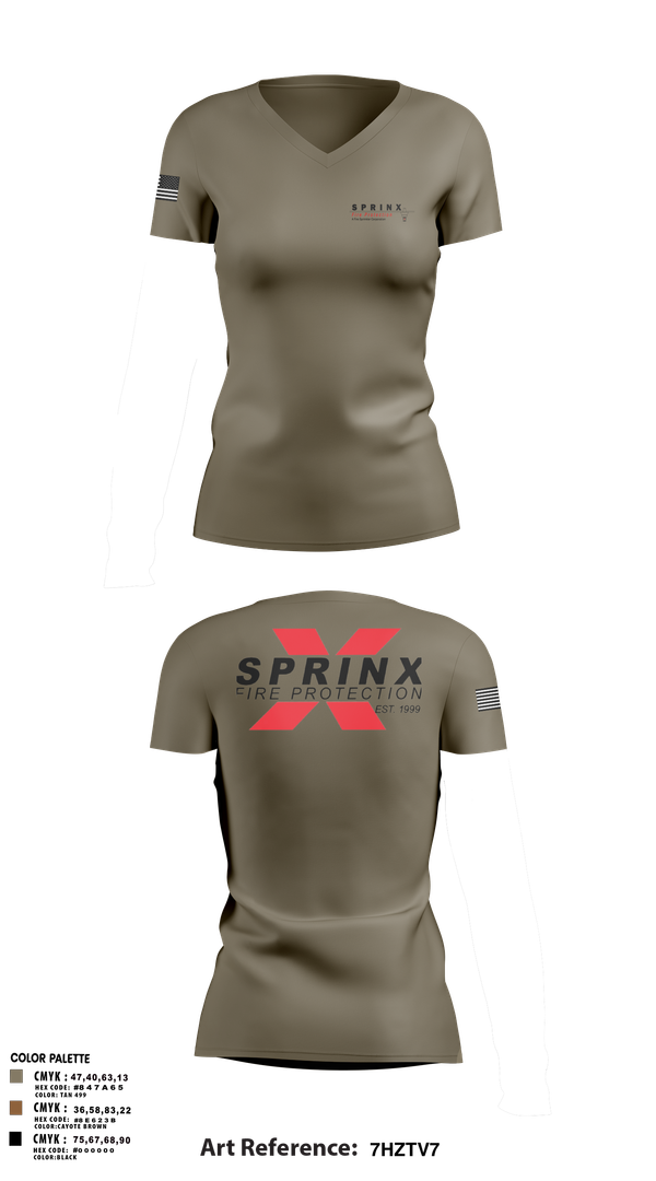 Womens Short Sleeve Vneck Shirt, SPRINX FIRE PROTECTION, , Teamtime, Team time, sublimation, custom sports apparel, team uniforms, spirit wear, spiritwear, sports uniforms, custom shirts, team store, custom team store, fundraiser sports, apparel fundraiser