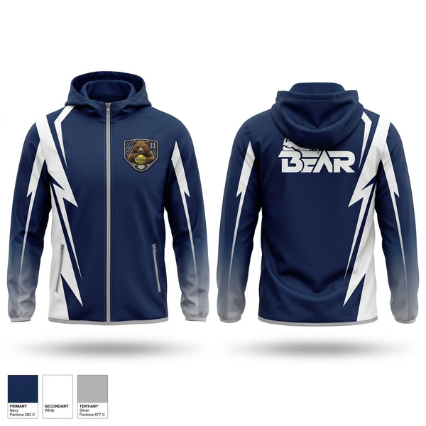 Windbreaker, The Bear, Softball, Teamtime, Team time, sublimation, custom sports apparel, team uniforms, spirit wear, spiritwear, sports uniforms, custom shirts, team store, custom team store, fundraiser sports, apparel fundraiser