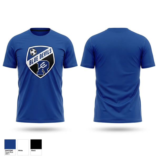 Short Sleeve Performance Shirt, Reading Blue Devils, Men's Soccer, Teamtime, Team time, sublimation, custom sports apparel, team uniforms, spirit wear, spiritwear, sports uniforms, custom shirts, team store, custom team store, fundraiser sports, apparel fundraiser