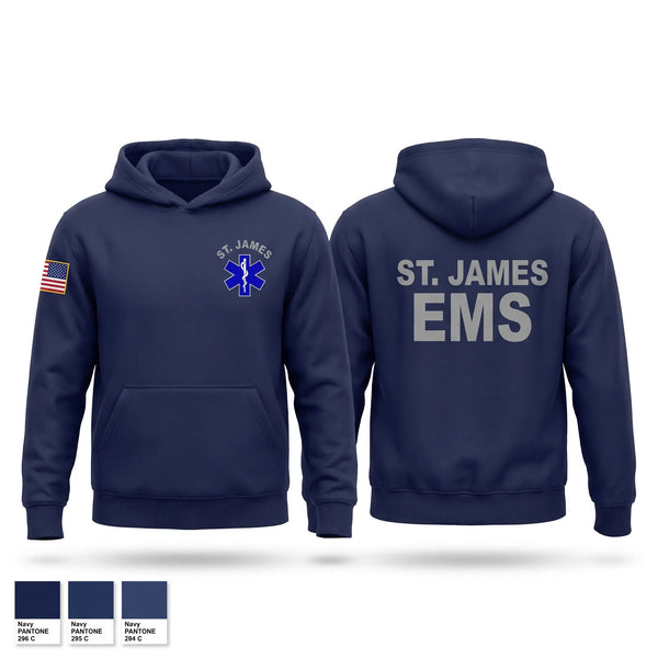 Hoodie, St. James EMS, EMS/EMT, Teamtime, Team time, sublimation, custom sports apparel, team uniforms, spirit wear, spiritwear, sports uniforms, custom shirts, team store, custom team store, fundraiser sports, apparel fundraiser
