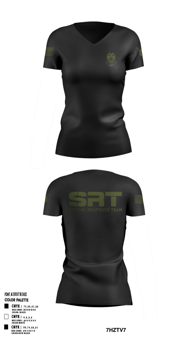 Women's Short Sleeve Vneck Shirt, NNSS SRT, Police, Teamtime, Team time, sublimation, custom sports apparel, team uniforms, spirit wear, spiritwear, sports uniforms, custom shirts, team store, custom team store, fundraiser sports, apparel fundraiser