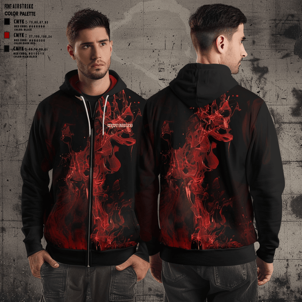 Zip Hoodie, Heavy Steppas, Men's Basketball, Teamtime, Team time, sublimation, custom sports apparel, team uniforms, spirit wear, spiritwear, sports uniforms, custom shirts, team store, custom team store, fundraiser sports, apparel fundraiser