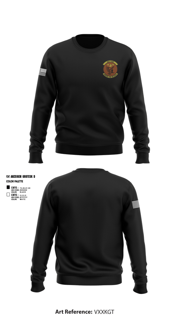 Crew Neck Sweatshirt, ACC FARP, Air Force, Teamtime, Team time, sublimation, custom sports apparel, team uniforms, spirit wear, spiritwear, sports uniforms, custom shirts, team store, custom team store, fundraiser sports, apparel fundraiser