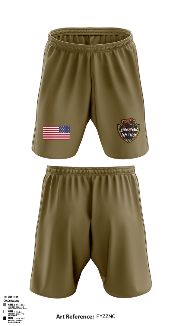 Athletic Shorts With Pockets, Bravo Bulldawgs, Army, Teamtime, Team time, sublimation, custom sports apparel, team uniforms, spirit wear, spiritwear, sports uniforms, custom shirts, team store, custom team store, fundraiser sports, apparel fundraiser