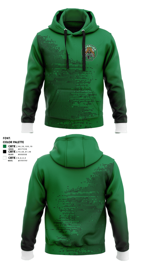 Hoodie, Grizzlies, Women's Soccer, Teamtime, Team time, sublimation, custom sports apparel, team uniforms, spirit wear, spiritwear, sports uniforms, custom shirts, team store, custom team store, fundraiser sports, apparel fundraiser
