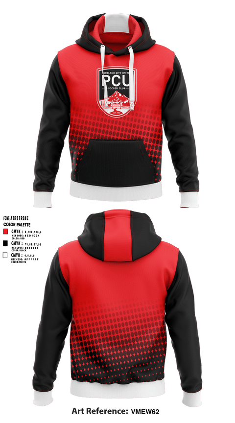 Hoodie, Portland City United Soccer Club, Men's Soccer, Teamtime, Team time, sublimation, custom sports apparel, team uniforms, spirit wear, spiritwear, sports uniforms, custom shirts, team store, custom team store, fundraiser sports, apparel fundraiser