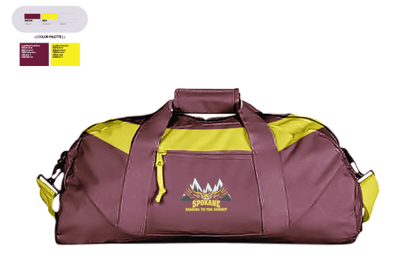 Duffle Bag, Spokane R-7 High School Volleyball, Women's Volleyball, Teamtime, Team time, sublimation, custom sports apparel, team uniforms, spirit wear, spiritwear, sports uniforms, custom shirts, team store, custom team store, fundraiser sports, apparel fundraiser