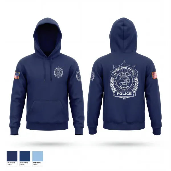 Hoodie, Overland Park Police, Police, Teamtime, Team time, sublimation, custom sports apparel, team uniforms, spirit wear, spiritwear, sports uniforms, custom shirts, team store, custom team store, fundraiser sports, apparel fundraiser