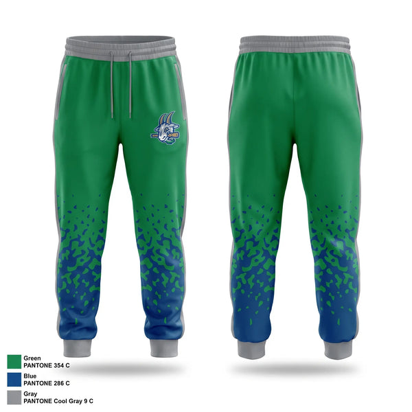 Sweatpants, Yard Goats, Baseball, Teamtime, Team time, sublimation, custom sports apparel, team uniforms, spirit wear, spiritwear, sports uniforms, custom shirts, team store, custom team store, fundraiser sports, apparel fundraiser