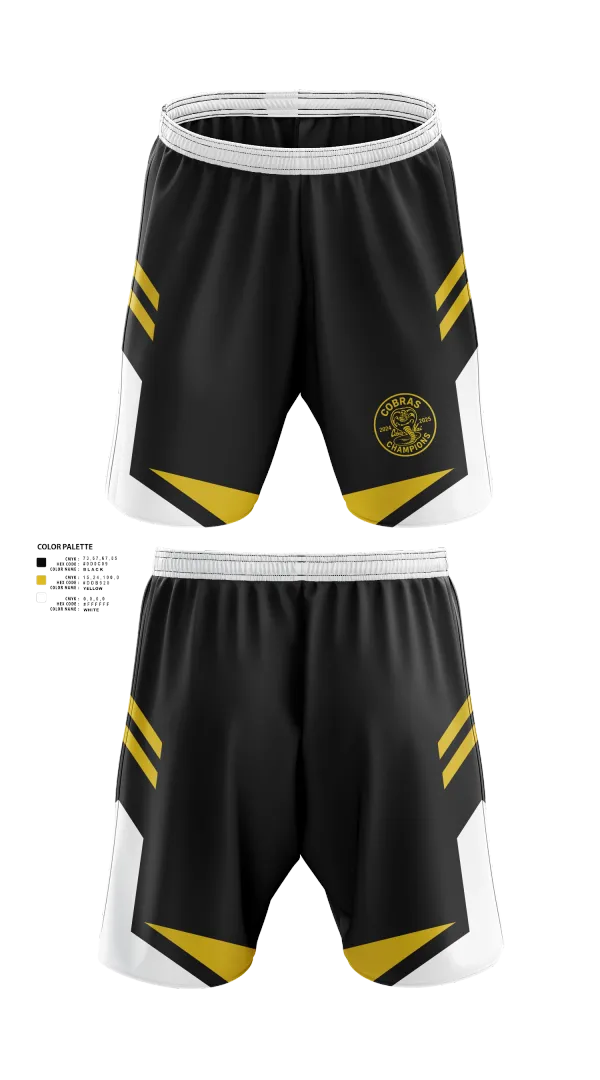 Athletic Shorts With Pockets, Cobras, Ice Hockey, Teamtime, Team time, sublimation, custom sports apparel, team uniforms, spirit wear, spiritwear, sports uniforms, custom shirts, team store, custom team store, fundraiser sports, apparel fundraiser