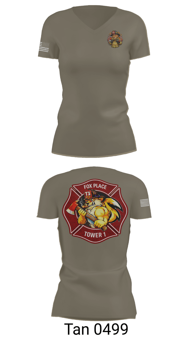 Womens Short Sleeve Vneck Shirt, Pageland fire department, Fire Department, Teamtime, Team time, sublimation, custom sports apparel, team uniforms, spirit wear, spiritwear, sports uniforms, custom shirts, team store, custom team store, fundraiser sports, apparel fundraiser