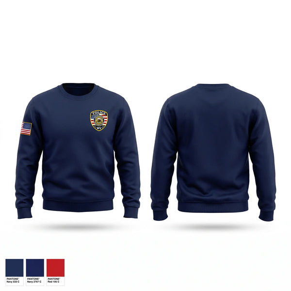 Crew Neck Sweatshirt, Chester Police Department, Police, Teamtime, Team time, sublimation, custom sports apparel, team uniforms, spirit wear, spiritwear, sports uniforms, custom shirts, team store, custom team store, fundraiser sports, apparel fundraiser