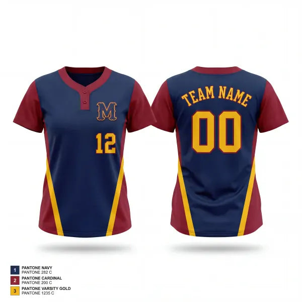Two Button Softball Jersey, Madison Academic High School Softball, Softball, Teamtime, Team time, sublimation, custom sports apparel, team uniforms, spirit wear, spiritwear, sports uniforms, custom shirts, team store, custom team store, fundraiser sports, apparel fundraiser