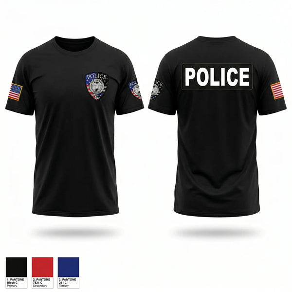 Old School Cotton Feel Shirt, Laurens Police, Police, Teamtime, Team time, sublimation, custom sports apparel, team uniforms, spirit wear, spiritwear, sports uniforms, custom shirts, team store, custom team store, fundraiser sports, apparel fundraiser