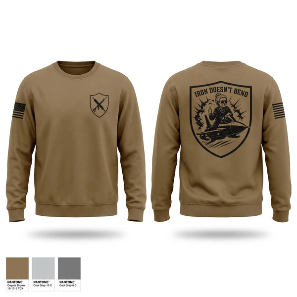 Crew Neck Sweatshirt, Operation Iron Grandma, Army, Teamtime, Team time, sublimation, custom sports apparel, team uniforms, spirit wear, spiritwear, sports uniforms, custom shirts, team store, custom team store, fundraiser sports, apparel fundraiser