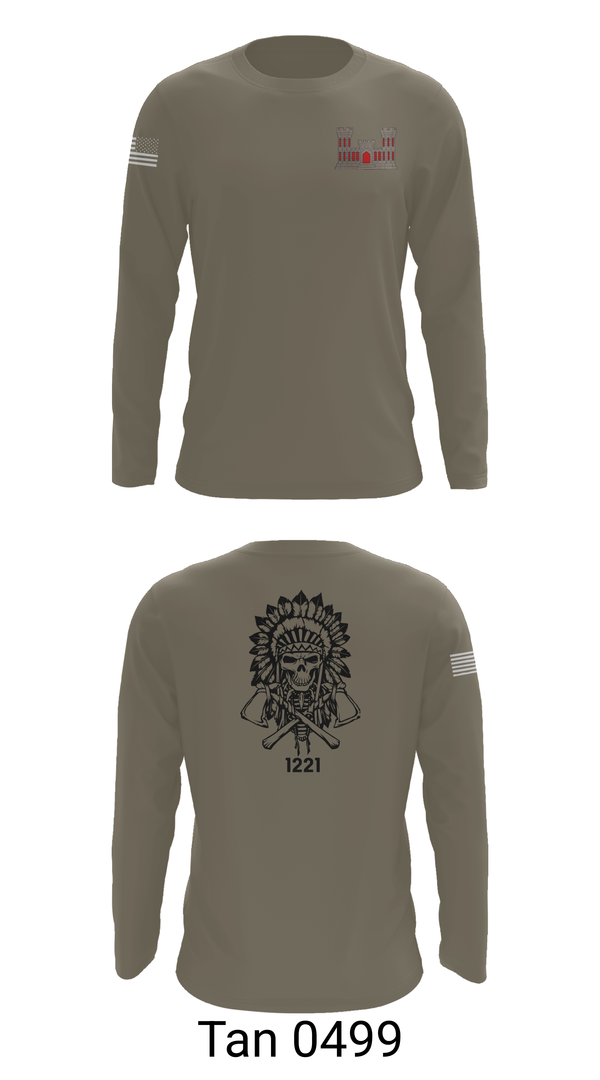 Long Sleeve Performance Shirt, 1221st Route Clearance Co., National Guard, Teamtime, Team time, sublimation, custom sports apparel, team uniforms, spirit wear, spiritwear, sports uniforms, custom shirts, team store, custom team store, fundraiser sports, apparel fundraiser